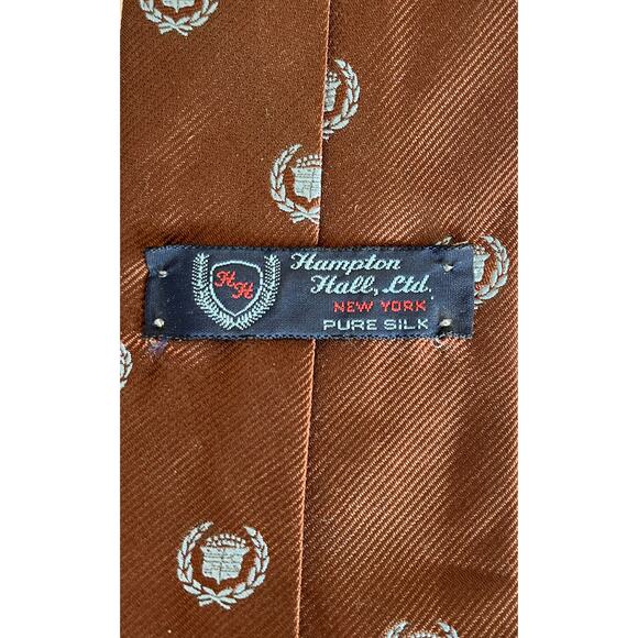 1980’s Vintage Cadillac Crest Embroidered 100% Silk Ties - Picture 4 of 5